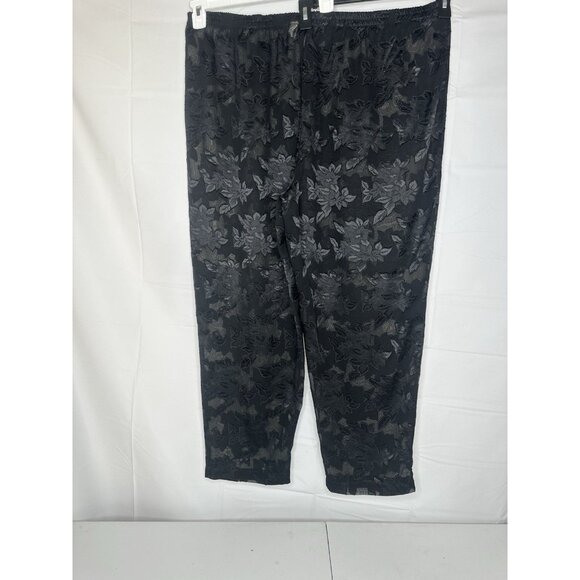 Vintage Gold Label Victoria's Secret Elastic Waist Lounge Pants Black Women’s Xl - Picture 1 of 14